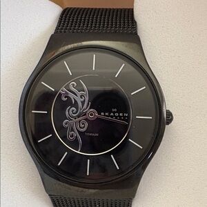 NWT Skagen Watch, Hard Rock Cafe, Solid Black